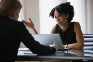 Businesswomen in meeting