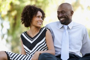 Portrait of mid adult couple