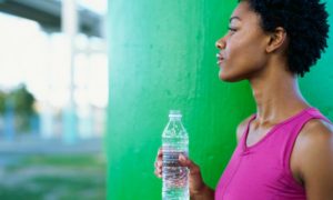 black-woman-drinking-water