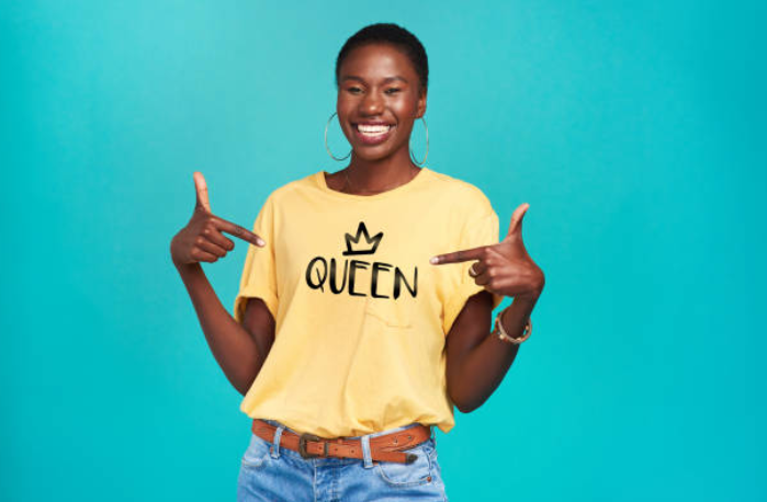 black woman queen tshirt