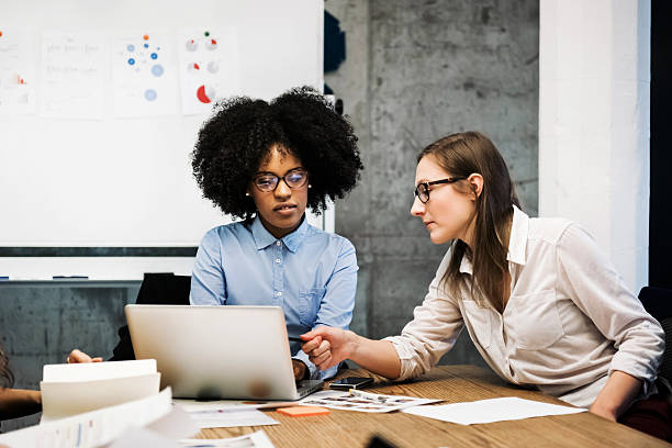 black woman and coworker