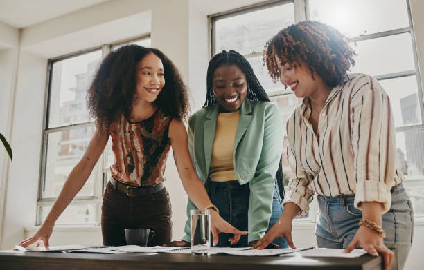 Black Women Interacting.